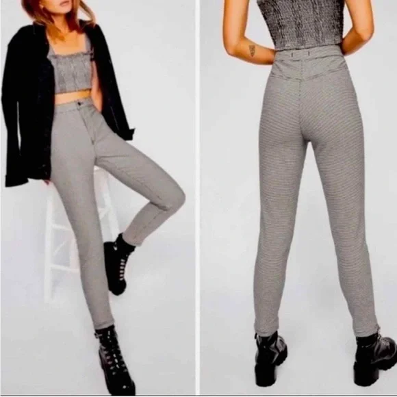 Free people We the free Belle Houndstooth Skinny pants - Picture 2 of 5